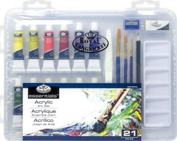 Royal & Langnickel ROYAL &amp; LANGNICKEL Akrilne barve v plastični škatli 21 kosov