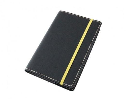 Moleskine Usnjeni ovitek dnevnika M 18 x 12 cm - gladko črno usnje