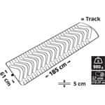 Cattara TRACK 185x61cm napihljiva modra