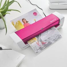 Leitz iLAM Home Office laminator A4, topel, WOW roza