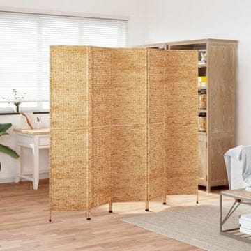 Vidaxl vidaXL 5-delni paravan 205x180 cm vodni hijacint