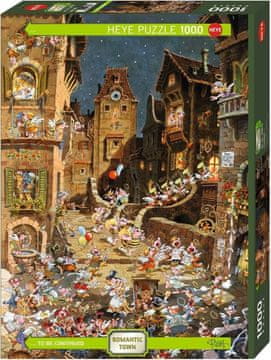 Heye Puzzle Romantično mesto: ponoči 1000 kosov
