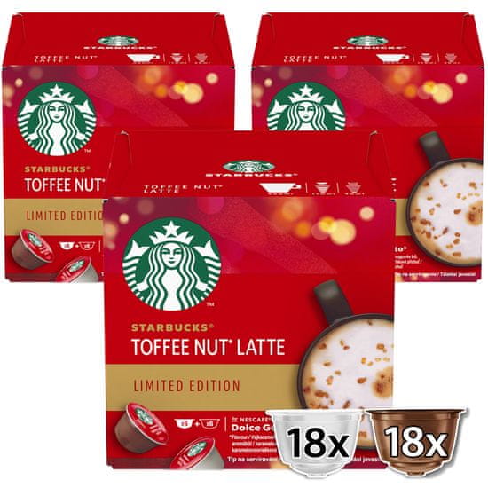 Starbucks Toffee Nut Latte by NESCAFE Dolce Gusto omejena izdaja, 3x12 kavnih kapsul
