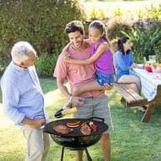 Cool Mango Vsestranska korejska okrogla ponev za žar, za avtentično korejsko kuhinjo, žar ponev, za pečenje mesa in kuhanje zelenjave, 32 cm premer – Bbqpan