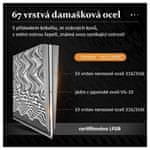 Dellinger Nož za izkoščevanje 6" (160 mm) Rose-Wood Damascus