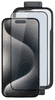 zaščitno steklo Edge to Edge za iPhone 15 Pro (81312151300001) - 2 kosa z okvirjem za namestitev