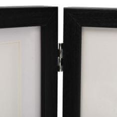 Vidaxl 3-delni foto okvir črn 22x15 cm + 2x(10x15 cm)