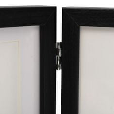 Vidaxl 3-delni foto okvir črn 28x18 cm + 2x(13x18 cm)