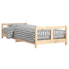 shumee Otroški posteljni okvir 80x200 cm trdna borovina