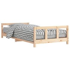 Greatstore Otroški posteljni okvir 90x200 cm trdna borovina