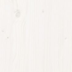 Vidaxl Piknik miza bela 160x134x75 cm trdna borovina
