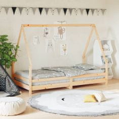 Greatstore Otroški posteljni okvir 90x190 cm trdna borovina