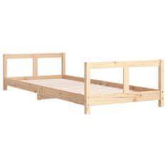 Vidaxl Otroški posteljni okvir 80x200 cm trdna borovina