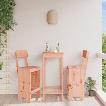 Vidaxl vidaXL Barski stoli, komplet 2 kosov, 40x48,5x115,5 cm, masivni les duglazije