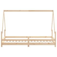 Vidaxl Otroški posteljni okvir 80x200 cm trdna borovina