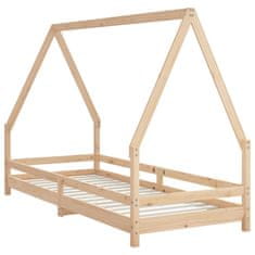 Vidaxl Otroški posteljni okvir 80x200 cm trdna borovina