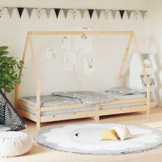 Greatstore Otroški posteljni okvir 80x200 cm trdna borovina