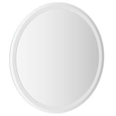 Greatstore LED kopalniško ogledalo 70 cm okroglo