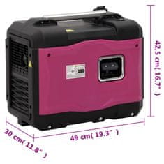 shumee Prenosni bencinski generator 2900 W 4-taktni