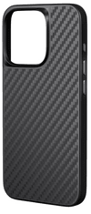 EPICO Hybrid Carbon ovitek za iPhone 15 Plus , s podporo MagSafe, črn (81210191300001)