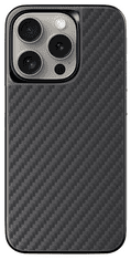 EPICO Hybrid Carbon ovitek za iPhone 15 Pro Max, s podporo MagSafe, črn (81410191300001)