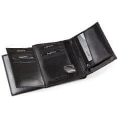 ZAGATTO Moška usnjena denarnica z žepom na zadrgo ZG-001-BAR-3