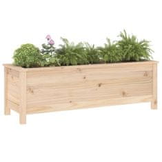 Vidaxl Vrtna visoka greda 119,5x40x39 cm trdna borovina