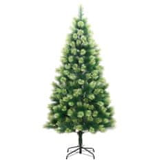 Vidaxl Umetna novoletna jelka s stojalom 210 cm