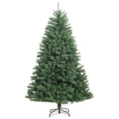 Vidaxl Umetna novoletna jelka s stojalom zelena 150 cm