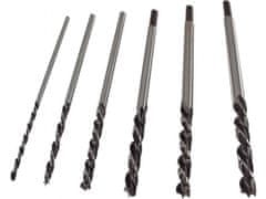 Extol Craft Svedri za les, nastavljeno 6ks, O 6-14x300mm