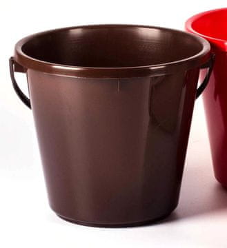 Kovovýroba Jeníkov Vedro 15L PH rjava/GR siva CZ