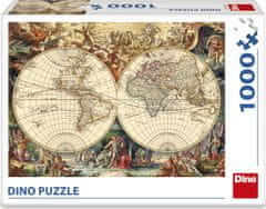 Dino Zgodovinska karta 1000 Puzzle