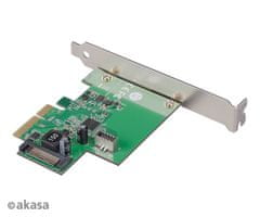 Akasa PCIe kartica USB 3.2 Gen 2 notranji priključek