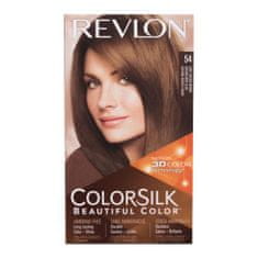 Revlon Colorsilk Beautiful Color Odtenek 54 light golden brown Set barva za lase Colorsilk Beautiful Color 59,1 ml + razvijalec barve 59,1 ml + balzam 11,8 ml + rokavice za ženske