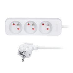 Solight Podaljševalni kabel 3 vtičnice 7m max.2500W