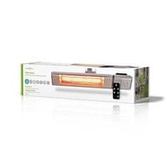 Nedis HTPA30ESS - grelnik terase | 2000 W | 9 nastavitev temperature | stenska namestitev | IP65 | aluminij