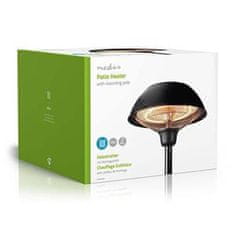 Nedis HTPA30ESS - grelnik terase | 2000 W | 9 nastavitev temperature | stenska namestitev | IP65 | aluminij