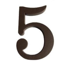 Walteco Številka "5", 180 mm, rjava plastika