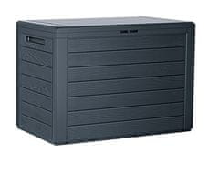 Prosperplast Vrtna škatla WOODEBOX 78x44x55cm 190L antracit