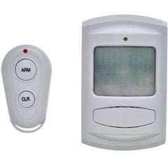 Solight 1D11 GSM Alarm, senzor gibanja, daljinski upravljalnik, bel