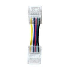 Immax konektor CLICK 12mm s kablom 2,5cm, RGB+CCT, 6pin