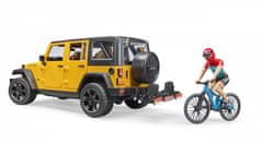 Bruder Jeep Wrangler Rubicon s kolesarjem in kolesom