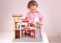 Bigjigs Toys Bigjigs igrače Garaža s parkiriščem