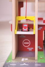 Bigjigs Toys Bigjigs igrače Garaža s parkiriščem