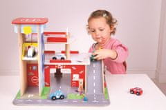 Bigjigs Toys Bigjigs igrače Garaža s parkiriščem