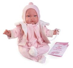 Antonio Juan 81383 Moj prvi REBORN ALEJANDRA - realistična dojenčkova lutka z mehkim tekstilnim telesom - 52 cm