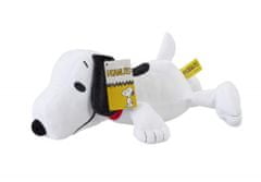 Mavrični plišasti Snoopy leži
