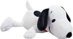 Mavrični plišasti Snoopy leži