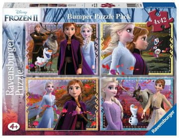 Ravensburger Puzzle Ledeno kraljestvo 2: Usoda čaka 4x42 kosov