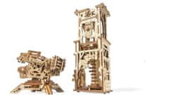 UGEARS 3D lesena mehanska sestavljanka stolp Archballista